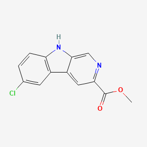 molecular formula C13H9ClN2O2 B11860813 Methyl 6-chloro-9H-pyrido[3,4-b]indole-3-carboxylate 