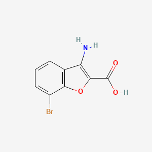 3-Amino-7-bromobenzofuran-2-carboxylic acid