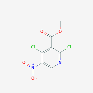 molecular formula C7H4Cl2N2O4 B11860845 Methyl 2,4-dichloro-5-nitropyridine-3-carboxylate 