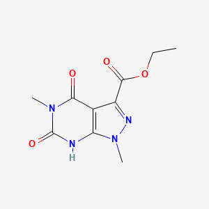 molecular formula C10H12N4O4 B11860866 Ethyl 1,5-dimethyl-4,6-dioxo-2,4,5,6-tetrahydro-1h-pyrazolo[3,4-d]pyrimidine-3-carboxylate CAS No. 7354-92-9