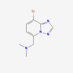 ({8-Bromo-[1,2,4]triazolo[1,5-a]pyridin-5-yl}methyl)dimethylamine