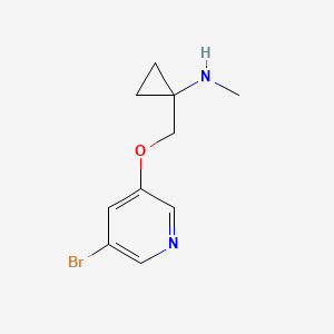 1-(((5-Bromopyridin-3-yl)oxy)methyl)-N-methylcyclopropanamine