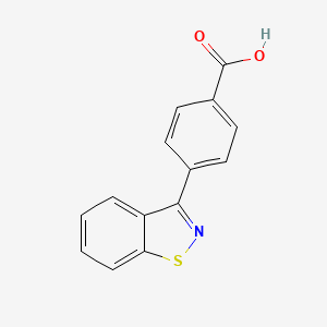 molecular formula C14H9NO2S B11860965 4-(Benzo[d]isothiazol-3-yl)benzoic acid 