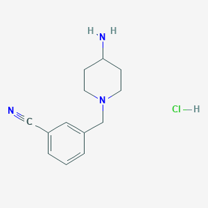 3-((4-Aminopiperidin-1-yl)methyl)benzonitrile hydrochloride