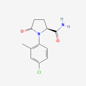 (S)-1-(4-Chloro-2-methylphenyl)-5-oxopyrrolidine-2-carboxamide