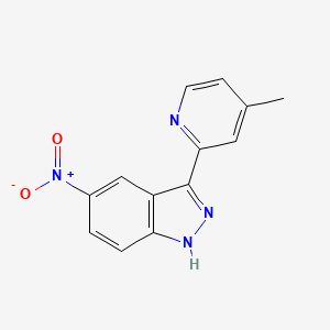 3-(4-methylpyridin-2-yl)-5-nitro-1H-indazole