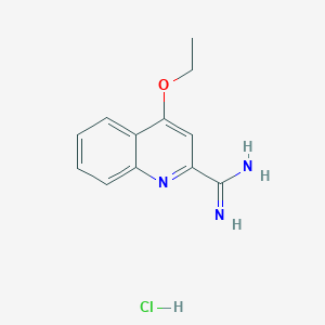 4-Ethoxyquinoline-2-carboximidamide hydrochloride