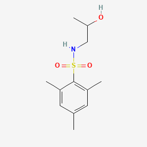 molecular formula C12H19NO3S B1186114 N-(2-hydroxypropyl)-2,4,6-trimethylbenzenesulfonamide 