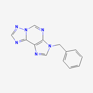 molecular formula C13H10N6 B11861145 3-Benzyl-3h-[1,2,4]triazolo[5,1-i]purine CAS No. 4022-97-3