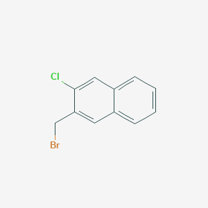 molecular formula C11H8BrCl B11861154 2-(Bromomethyl)-3-chloronaphthalene 