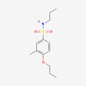 molecular formula C13H21NO3S B1186116 3-methyl-4-propoxy-N-propylbenzenesulfonamide 