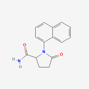 1-(Naphthalen-1-yl)-5-oxopyrrolidine-2-carboxamide