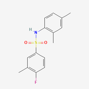 molecular formula C15H16FNO2S B1186123 N-(2,4-dimethylphenyl)-4-fluoro-3-methylbenzenesulfonamide 