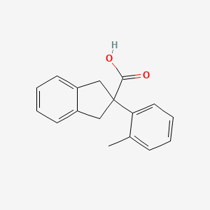 2-(o-Tolyl)-2,3-dihydro-1H-indene-2-carboxylic acid