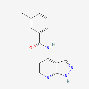 3-Methyl-N-(1H-pyrazolo[3,4-b]pyridin-4-yl)benzamide