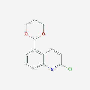 2-Chloro-5-(1,3-dioxan-2-yl)quinoline