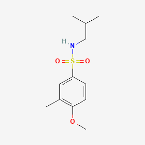 molecular formula C12H19NO3S B1186133 N-isobutyl-4-methoxy-3-methylbenzenesulfonamide 