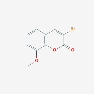 molecular formula C10H7BrO3 B11861353 3-Bromo-8-methoxy-2H-chromen-2-one 