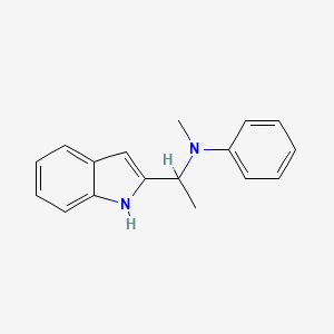 N-(1-(1H-Indol-2-yl)ethyl)-N-methylaniline