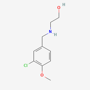 molecular formula C10H14ClNO2 B1186139 2-[(3-Chloro-4-methoxybenzyl)amino]ethanol 