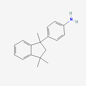 4-(1,3,3-Trimethyl-2,3-dihydro-1H-inden-1-yl)aniline