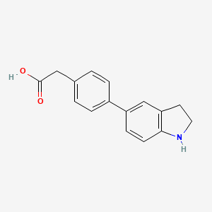 2-(4-(Indolin-5-yl)phenyl)acetic acid