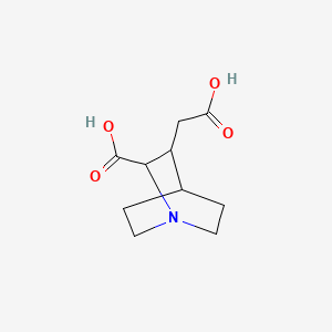 3-(Carboxymethyl)quinuclidine-2-carboxylic acid