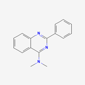 molecular formula C16H15N3 B11861463 N,N-Dimethyl-2-phenylquinazolin-4-amine CAS No. 139474-19-4