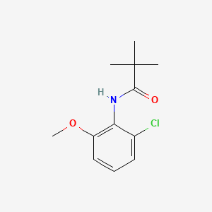 molecular formula C12H16ClNO2 B1186151 N-(2-chloro-6-methoxyphenyl)-2,2-dimethylpropanamide 