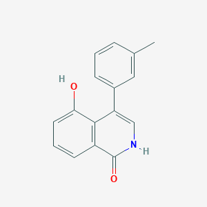 molecular formula C16H13NO2 B11861511 5-Hydroxy-4-(m-tolyl)isoquinolin-1(2H)-one CAS No. 656234-19-4