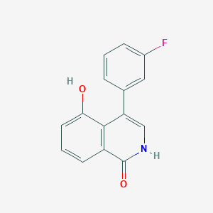 4-(3-Fluorophenyl)-5-hydroxyisoquinolin-1(2H)-one