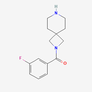 molecular formula C14H17FN2O B11861553 (3-Fluorophenyl)(2,7-diazaspiro[3.5]nonan-2-yl)methanone 