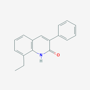 molecular formula C17H15NO B11861594 8-Ethyl-2-hydroxy-3-phenylquinoline CAS No. 1031928-49-0