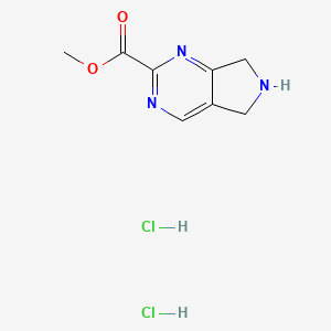 Methyl 6,7-dihydro-5H-pyrrolo[3,4-d]pyrimidine-2-carboxylate dihydrochloride