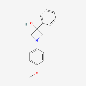 1-(4-Methoxyphenyl)-3-phenylazetidin-3-ol