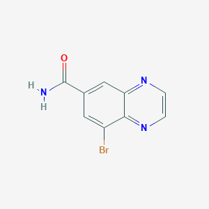 8-Bromoquinoxaline-6-carboxamide