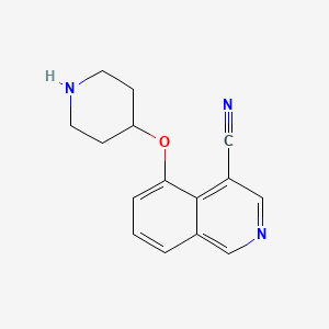 4-Isoquinolinecarbonitrile, 5-(4-piperidinyloxy)-