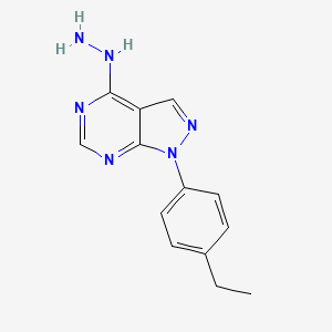 1-(4-Ethylphenyl)-4-hydrazinyl-1H-pyrazolo[3,4-d]pyrimidine