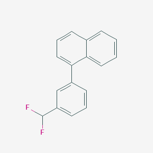 molecular formula C17H12F2 B11861825 1-(3-(Difluoromethyl)phenyl)naphthalene 