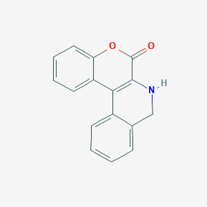 molecular formula C16H11NO2 B11861863 7,8-Dihydro-6H-chromeno[3,4-c]isoquinolin-6-one 