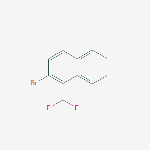 molecular formula C11H7BrF2 B11861872 2-Bromo-1-(difluoromethyl)naphthalene 