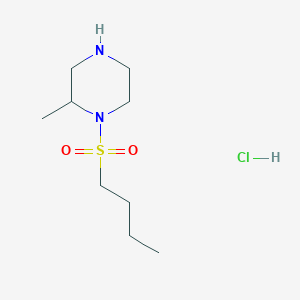 molecular formula C9H21ClN2O2S B11861968 1-(Butylsulfonyl)-2-methylpiperazine hydrochloride 