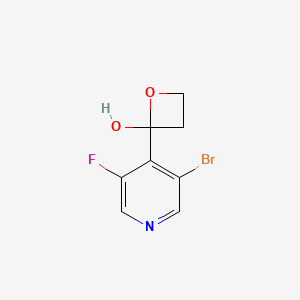 2-(3-Bromo-5-fluoropyridin-4-YL)oxetan-2-OL