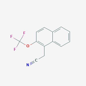 2-(2-(Trifluoromethoxy)naphthalen-1-yl)acetonitrile