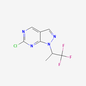 6-Chloro-1-(1,1,1-trifluoropropan-2-yl)-1H-pyrazolo[3,4-d]pyrimidine