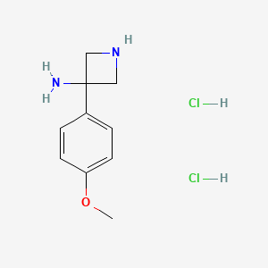 3-(4-Methoxyphenyl)azetidin-3-amine dihydrochloride