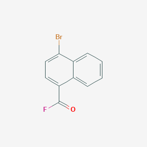 molecular formula C11H6BrFO B11862527 4-Bromo-1-naphthoyl fluoride 