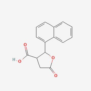 2-(Naphthalen-1-yl)-5-oxotetrahydrofuran-3-carboxylic acid