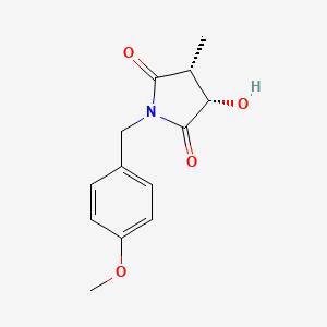 (3S,4R)-3-Hydroxy-1-(4-methoxybenzyl)-4-methylpyrrolidine-2,5-dione