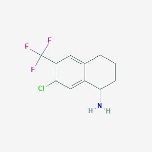 7-Chloro-6-(trifluoromethyl)-1,2,3,4-tetrahydronaphthalen-1-amine